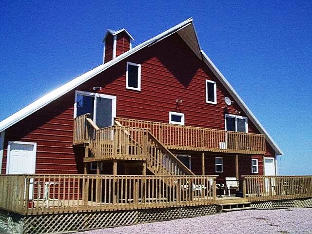 The barn - looking at the back deck
